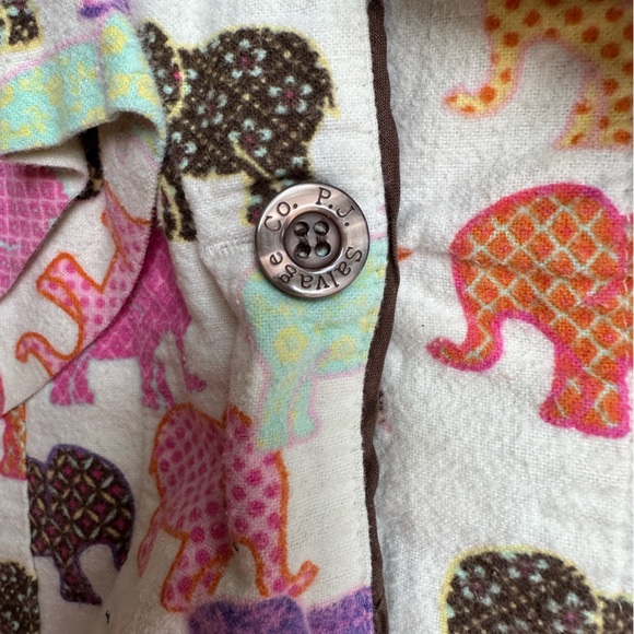 Colorful Elephants Pajama Set ~ M/L - Picture 7 of 16